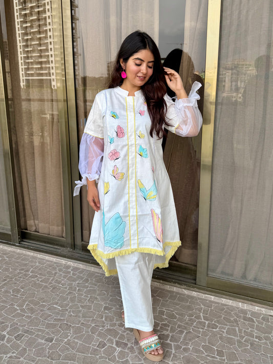 White Hand Painted Dress